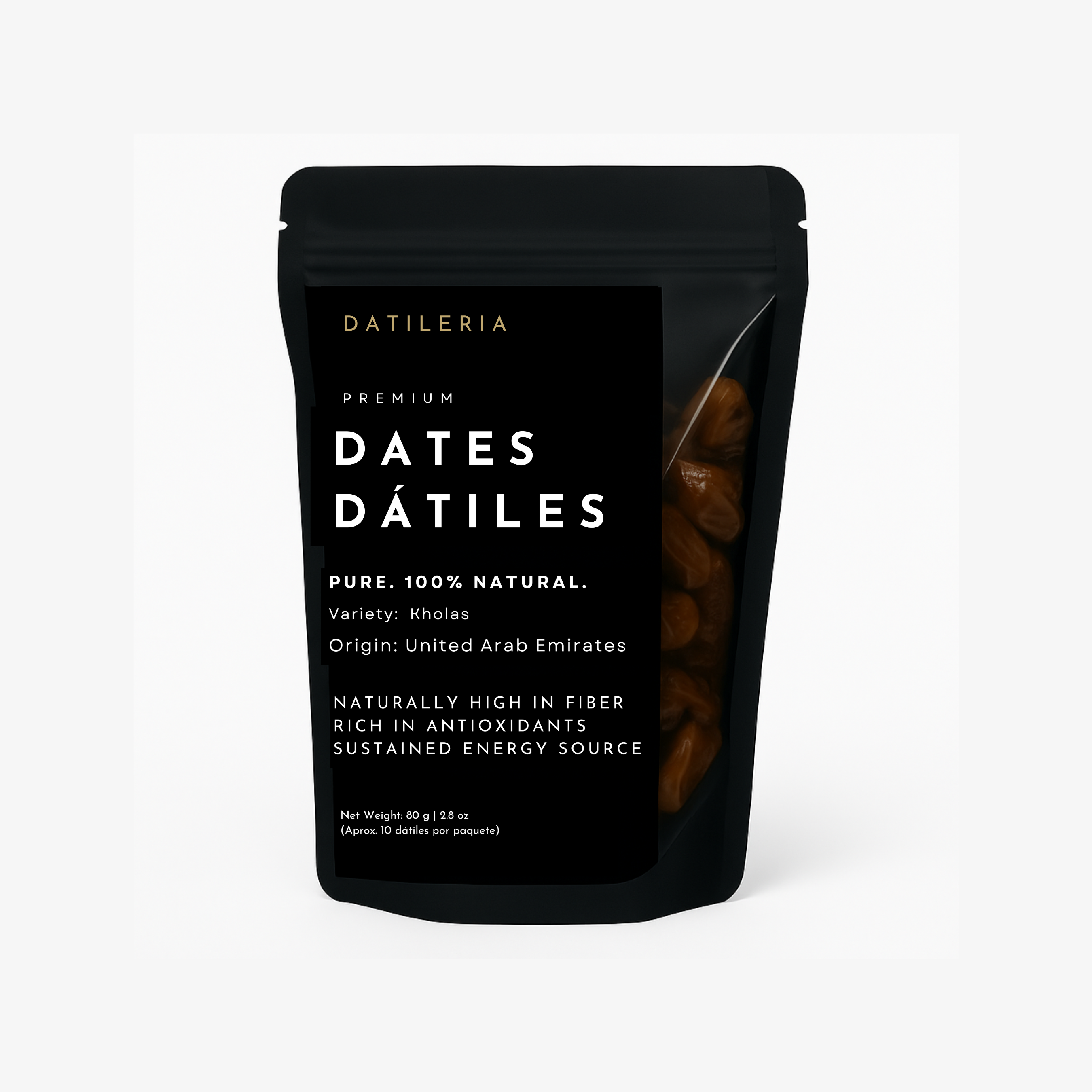DATILERIA Kholas Premium Dates – Snack Pouch / 80g