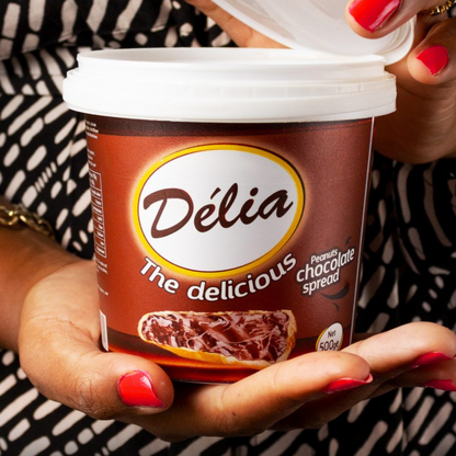 DÉLIA Chocolate Peanut Spread / 12 x 500g